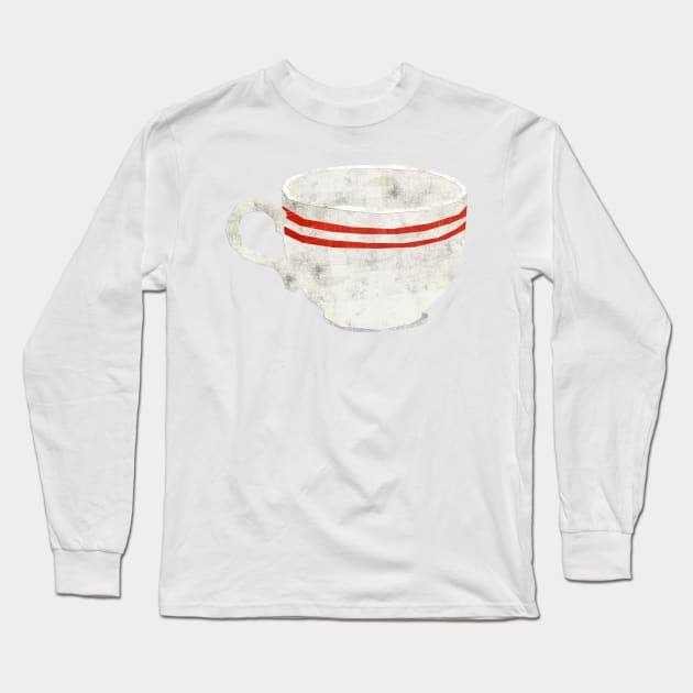 Cup (for Tea) Long Sleeve T-Shirt by Babban Gaelg